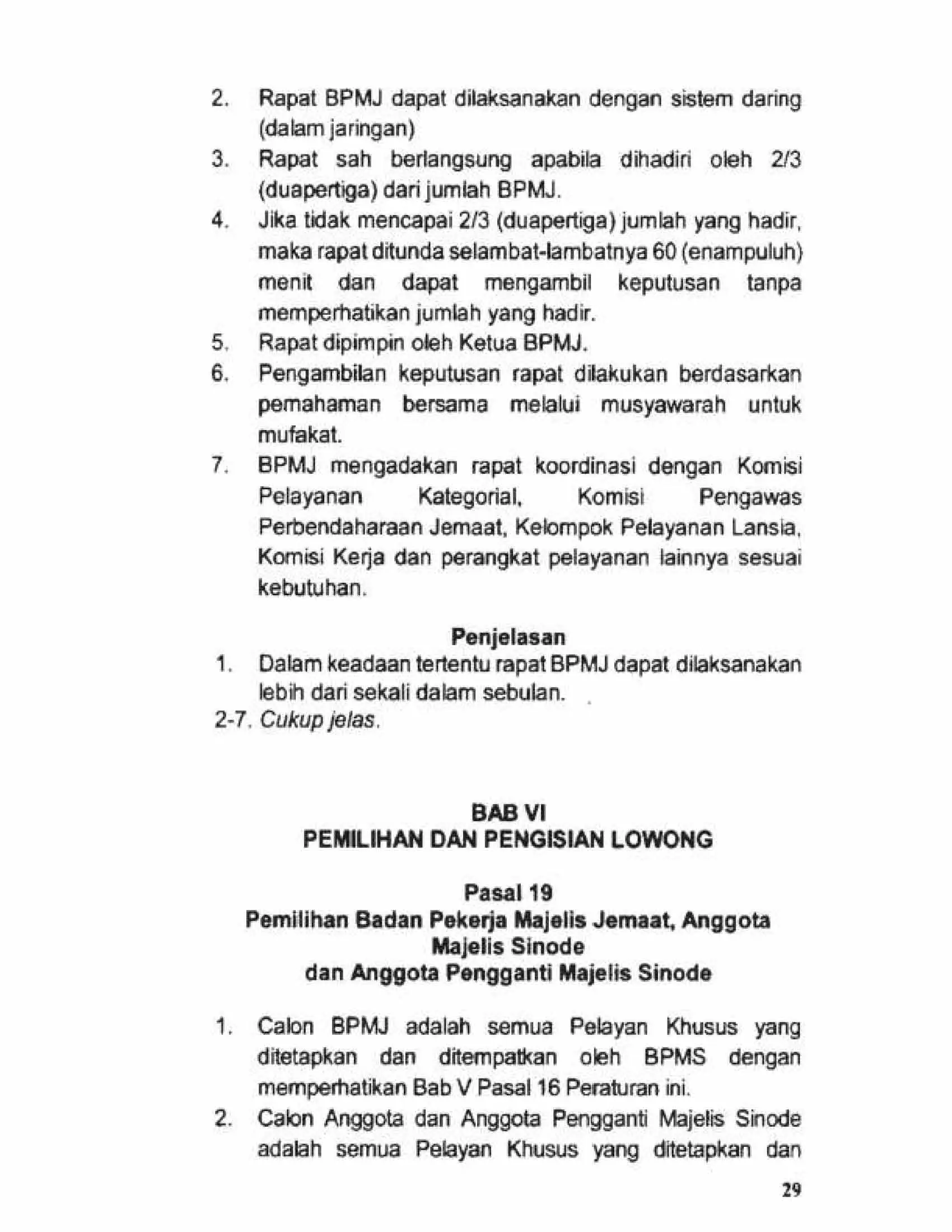 Tata Gereja 2021