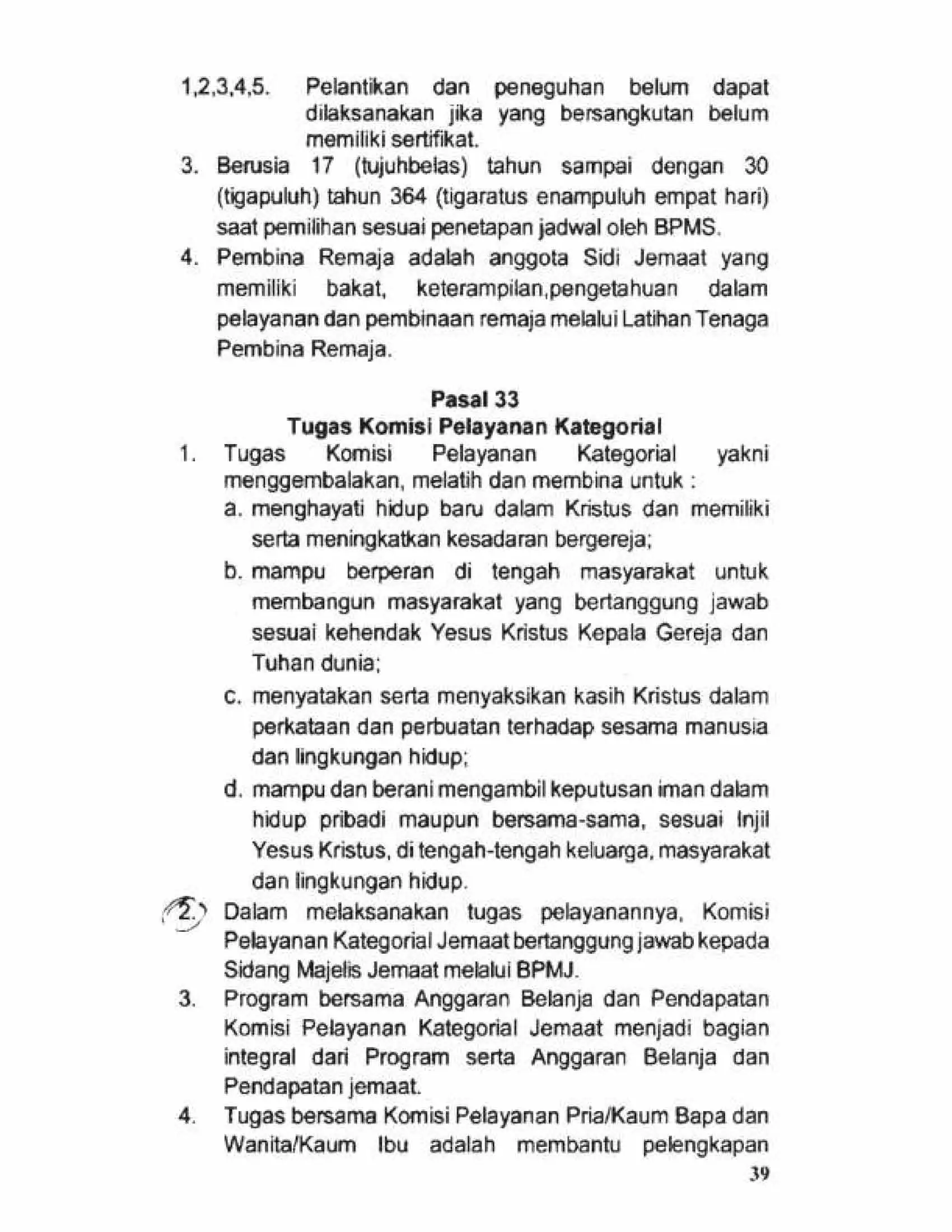 Tata Gereja 2021