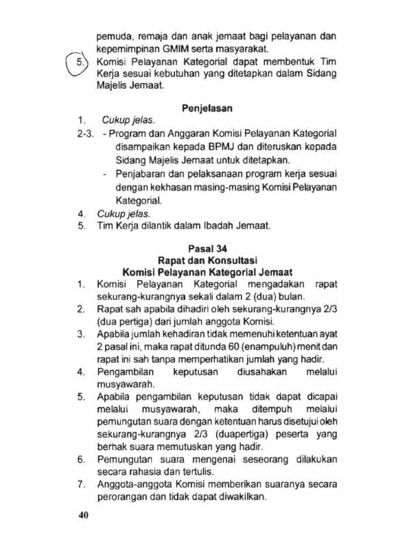Tata Gereja 2021