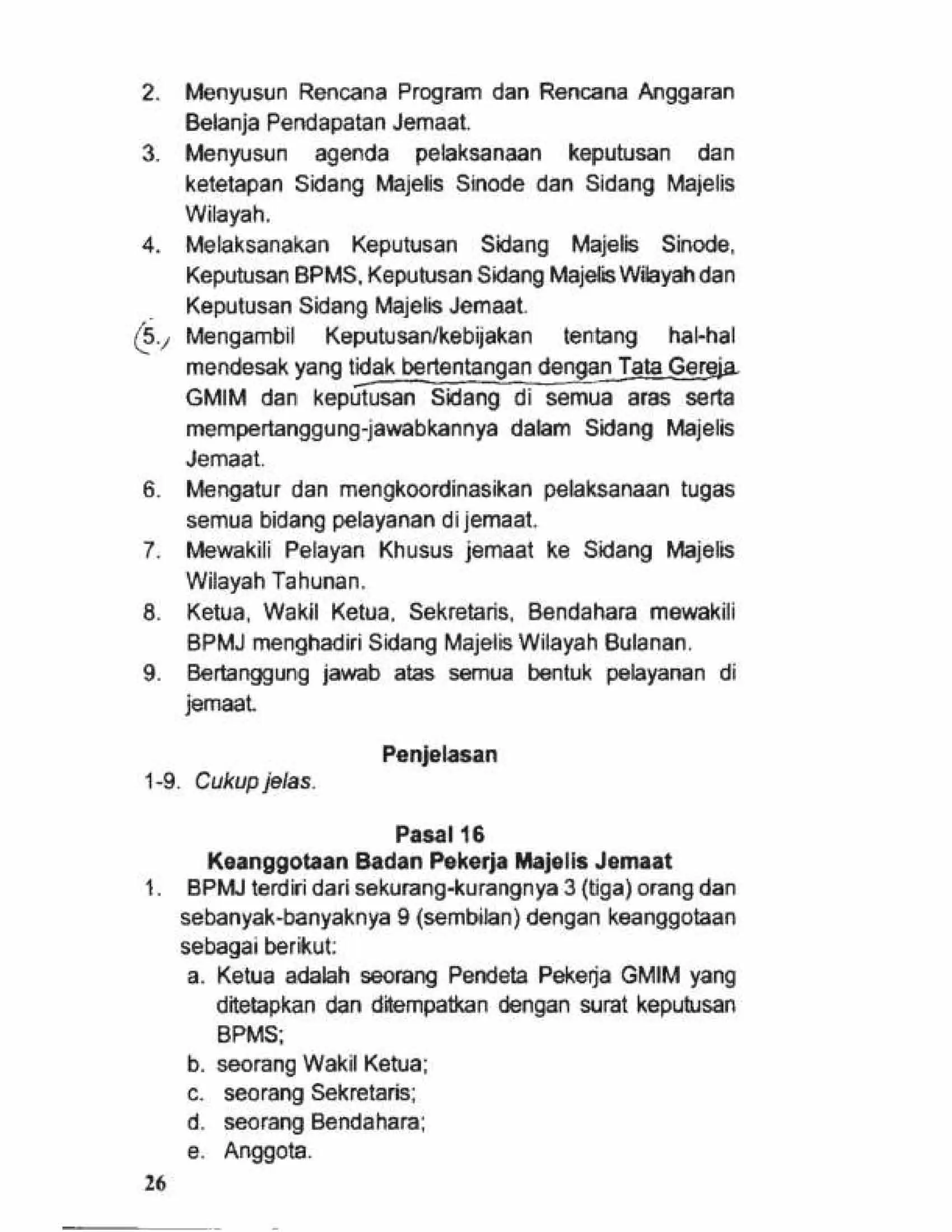 Tata Gereja 2021