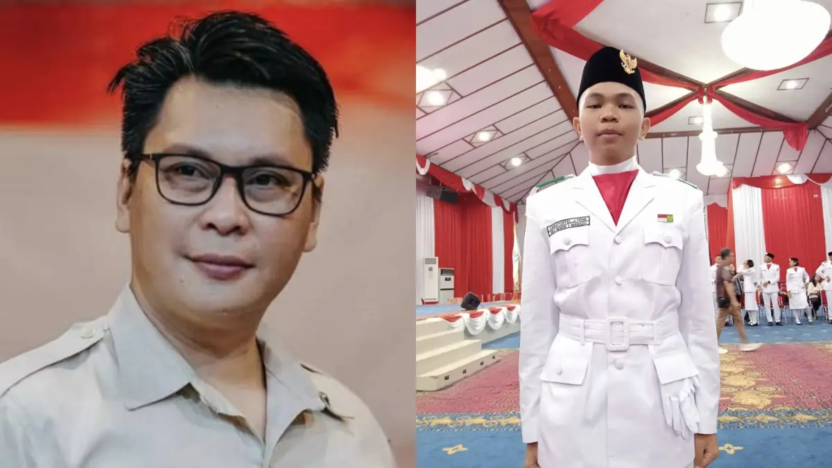 Ketua PPI Sulut Hendro Kawatak dan Paskibraka Manado yang tidak ditampilkan saat upacara 17 Agustus 2026