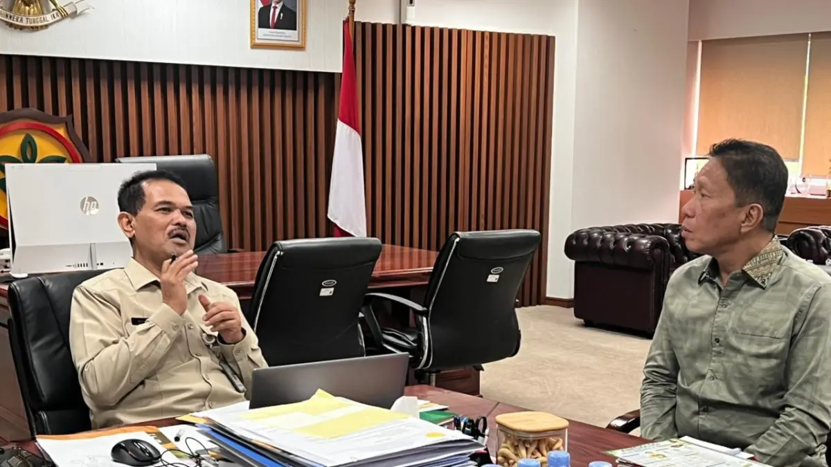 RESMI: Bupati Franky Wongkar melaksanakan kunjungan kerja ke Kementerian Pertanian Republik Indonesia di Jakarta, Jumat (28/8).