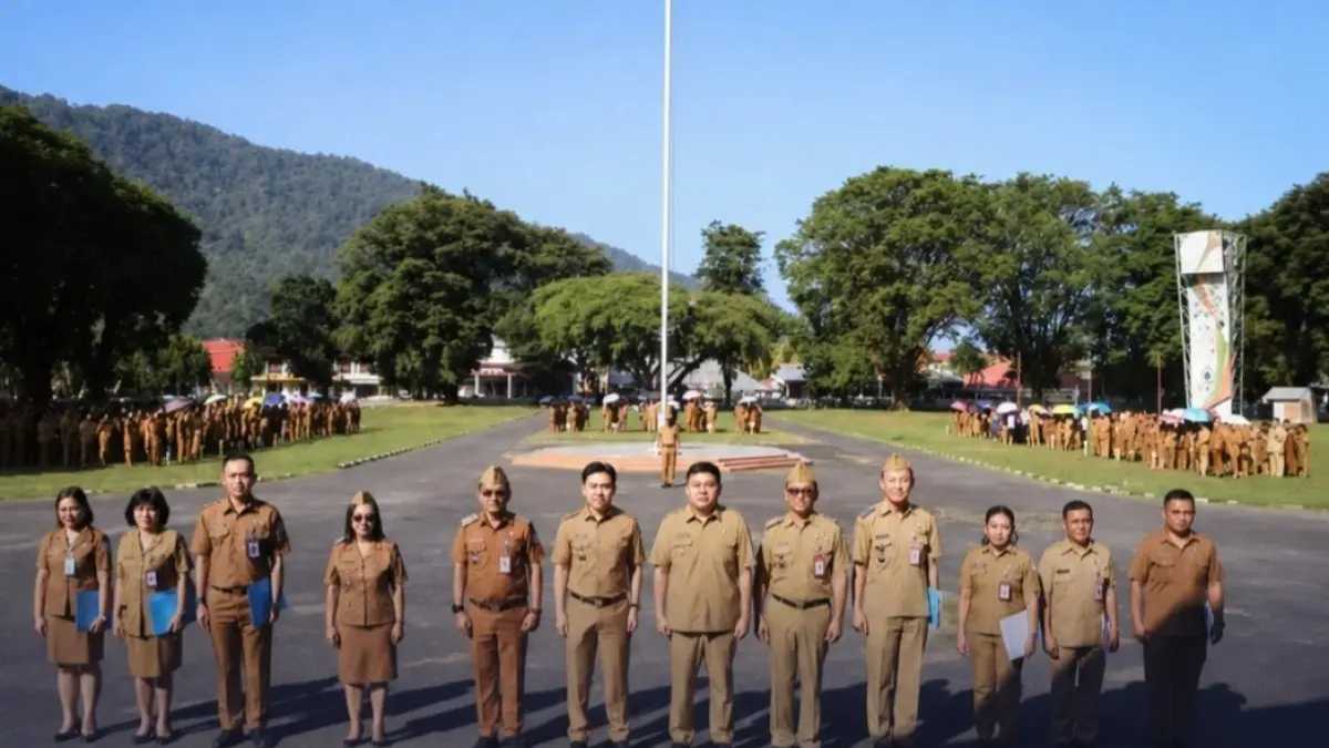 Apel perdana bulan September Pemerintah Kabupaten Kepulauan Sangihe, Selasa (1/9/26).