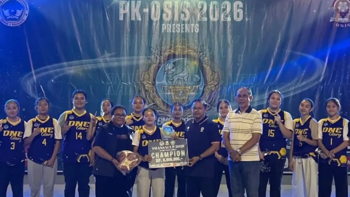 Tim basket SMAN 1 Manado berhasil jadi champion di SMANSA Cup 2026.