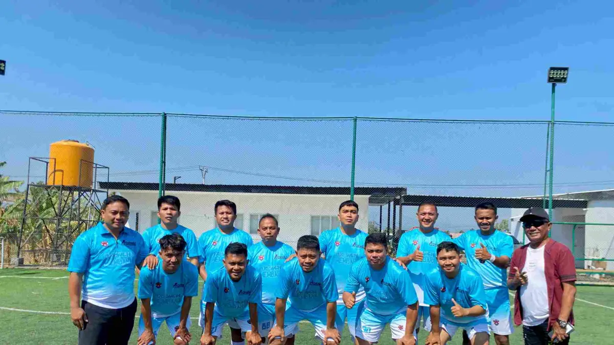 Siap Tempur : Squad Tim mini soccer Pers Sangihe Membara.