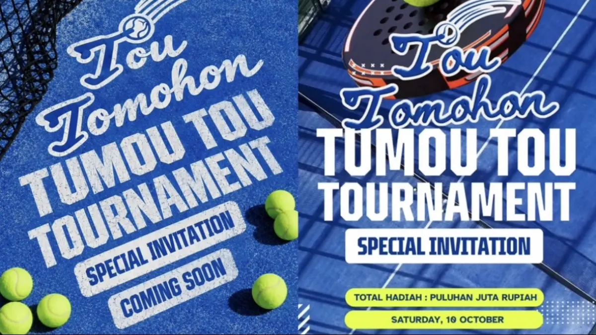 Animo turnamen padel TOU Tomohon dan TUMOU TOU sudah membludak sebelum promosi resmi. Hadiah puluhan juta rupiah turut jadi daya tarik.