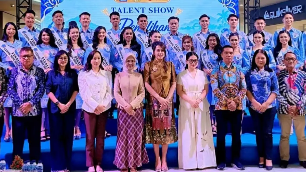 BERGULIR: Talent Show Pemilihan Nyong Noni Sulut 2026 yang digelar di Manado Town Square