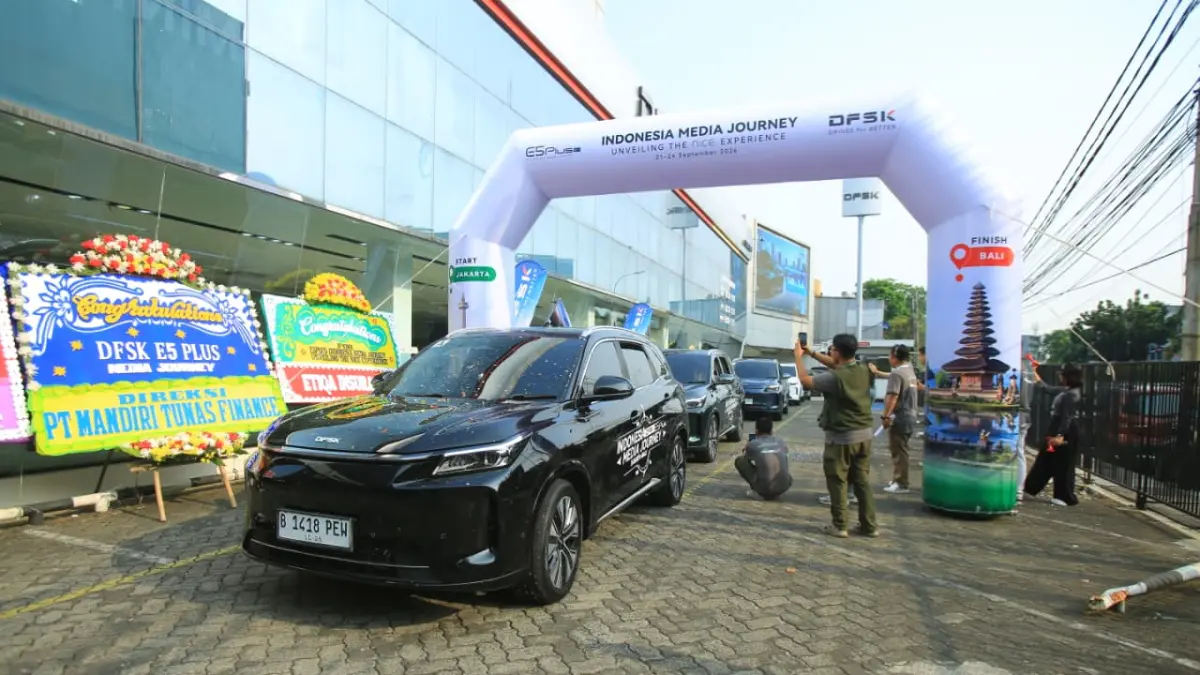 DFSK E5 Plus resmi diberangkatkan dari Jakarta menuju Bali dalam E5 Plus Indonesia Media Journey, 21–24 September 2026.