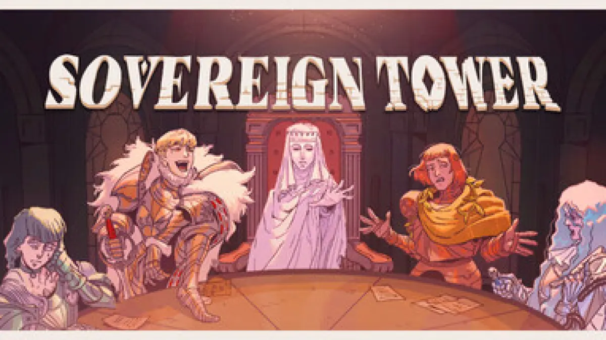 Illustrasi resmi untuk video game Sovereign Tower (steam)