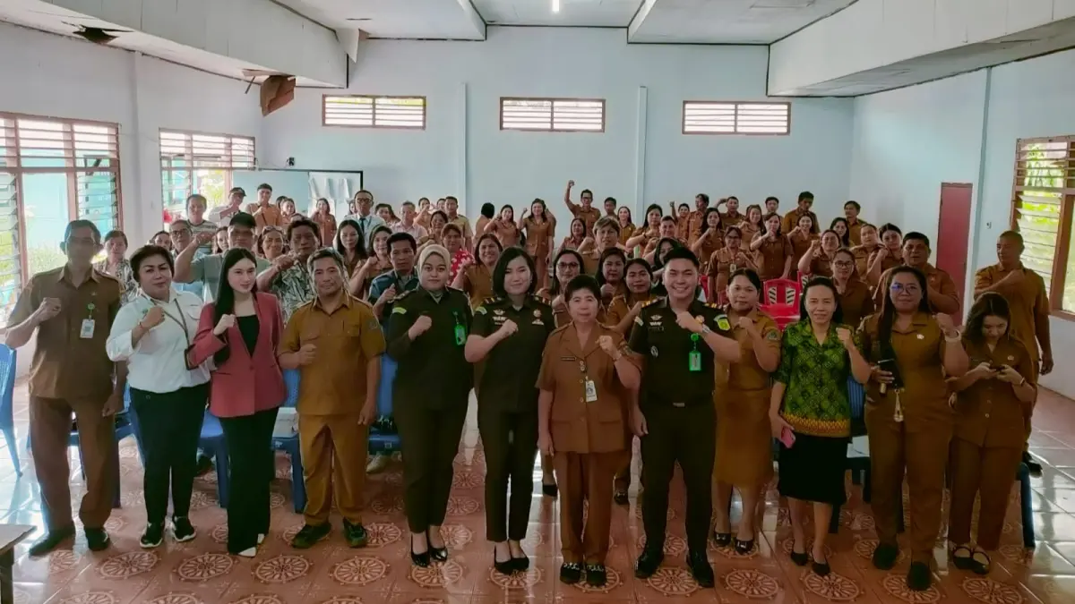 Kegiatan penerangan hukum yang digelar Kejari Bitung melalui bidang intelijen di Kecamatan Ranowulu.(Dok Istimewa)