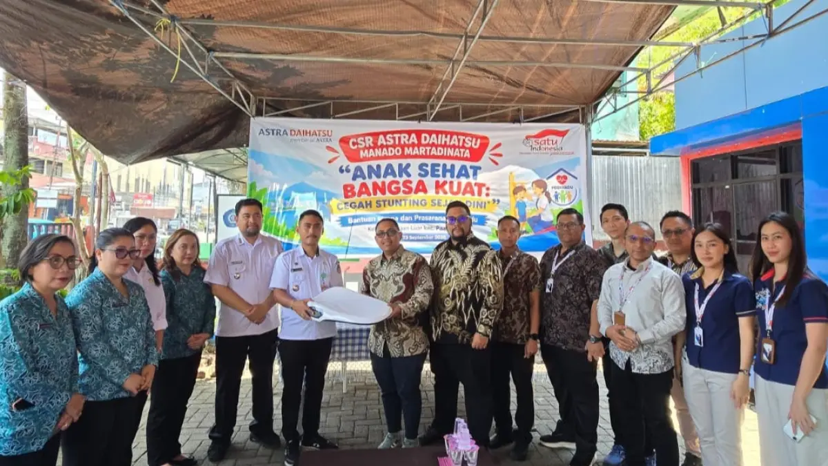 Astra Daihatsu Martadinata mendukung  Posyandu di Kelurahan Dendengan Luar, Kecamatan Paal Dua, Manado, Rabu (23/9/.
