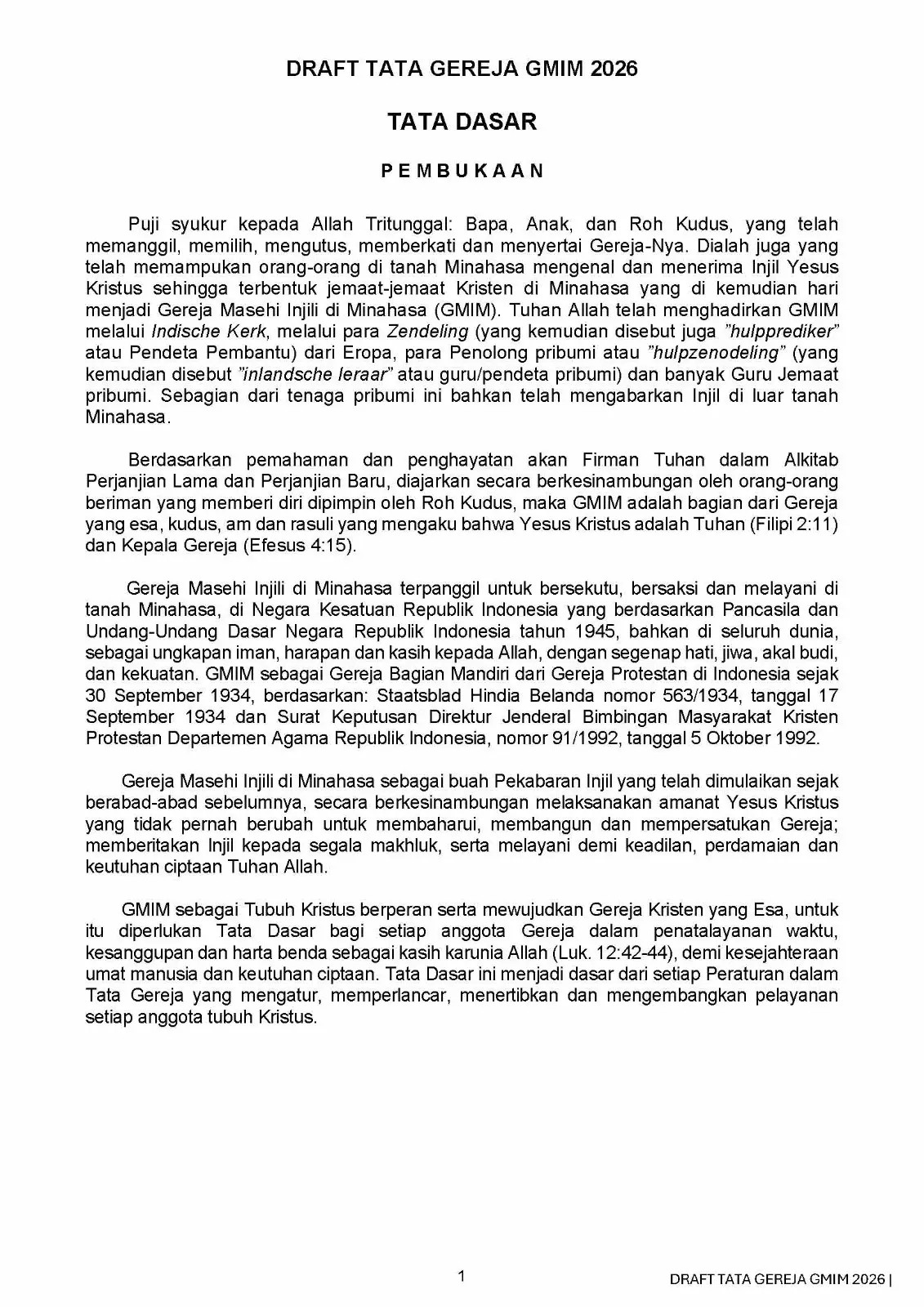Draft/Konsep Tata Gereja 2026