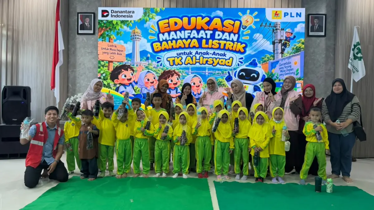 Edukasi 23 Siswa TK Al-Irsyad Gorontalo, PLN Kenalkan Manfaat dan Bahaya Listrik