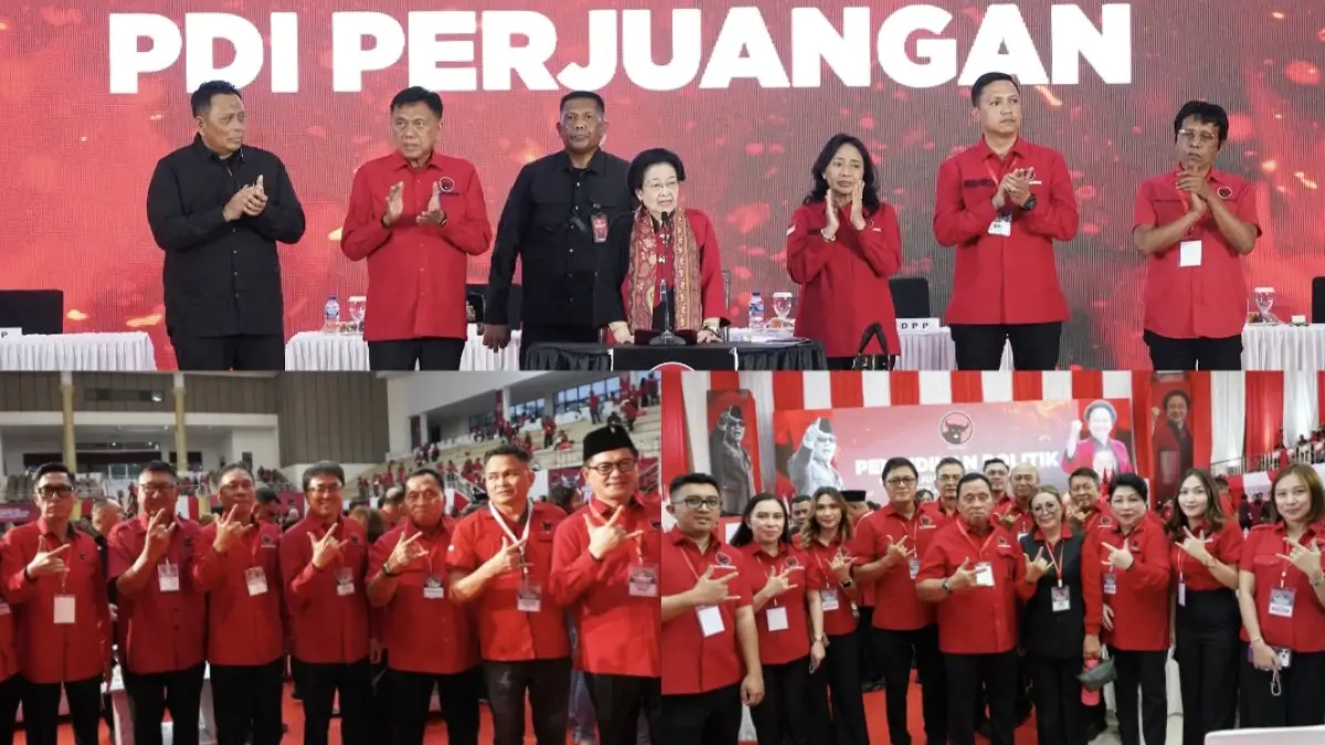 SIAP JALANKAN PERINTAH: Ketua DPC PDI P Minahasa Robby Dondokambey siap menjalankan perintah Ketua Umum Megawati Soekarnoputri, Jumat (25/9/2026).