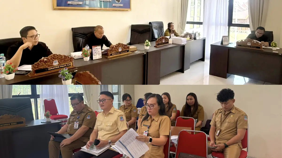 BEBER: Komisi 2 DPRD Manado menggelar hearing dengan Badan Pendapatan Daerah membahas terkait tunggakan pajak, Senin (28/9)