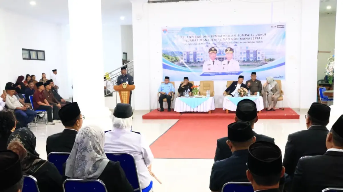 Bupati Oskar melantik 35 pejabat Boltim dengan sistem meritokrasi, berbasis kompetensi, integritas, kinerja, dan rekam jejak.