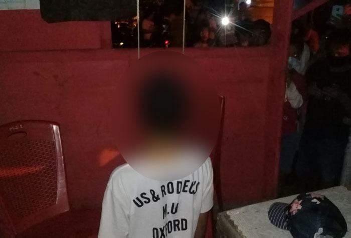 Korban ditemukan tewas gantung diri di Pos Covid-19 Desa Molompar 2 Selatan, Kecamatan Tombatu Timur, Kabupaten Minahasa Tenggara (Mitra), Selasa (5/1)