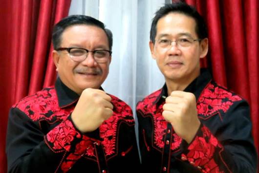 PEMIMPIN BARU: Kota Bitung dipastikan akan lebih maju dan hebat di bawah kepemimpinan Maurits Mantiri dan Hengky Honandar.