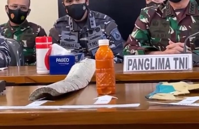 Komponen KRI Nanggala yang ditemukan