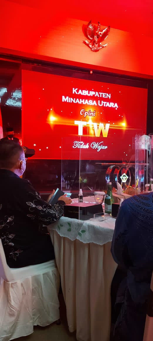 Pengumuman LHP LKPD se-Sulut TA 2020 di kantor BPK Sulut, Senin (3/5).