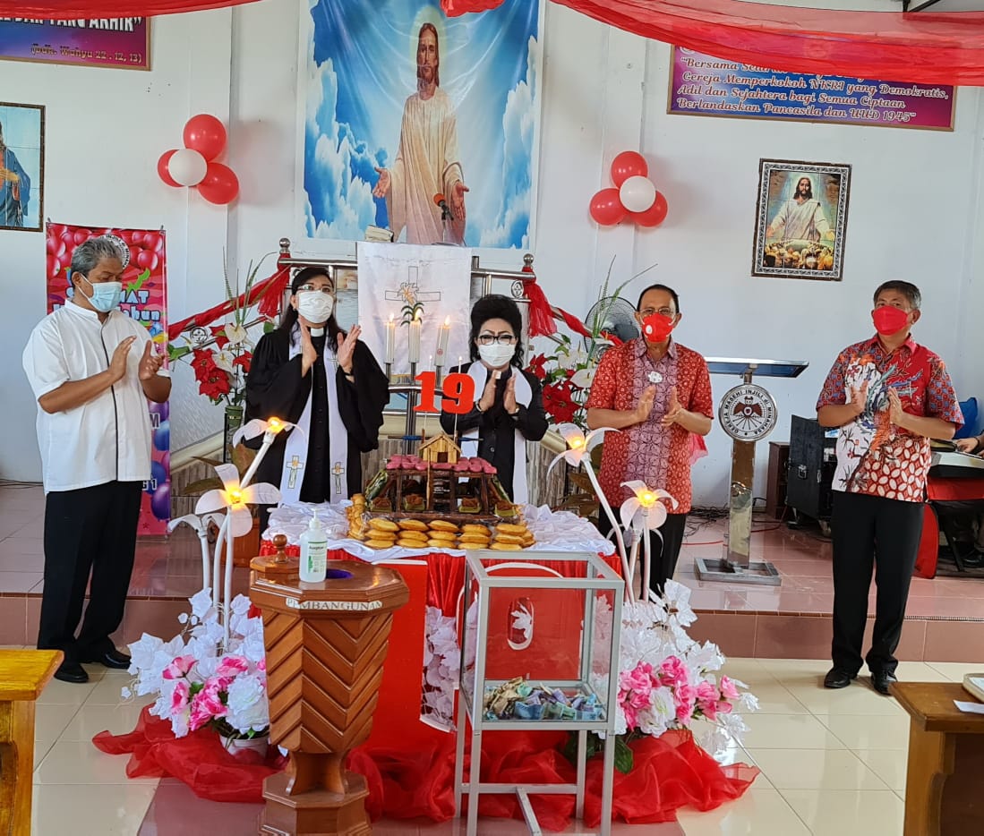 Jemaat GMIM Musafir Tateli Weru, Wilayah Mandolang Satu bersyukur HUT ke-19, dirangkaikan dengan peletakan batu pertama pembangunan gedung Konsistori dan Kantor Jemaat