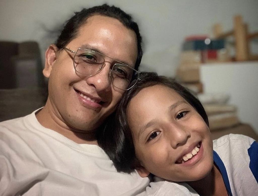 Raditya Oloan dan anak keduanya Zeraiah Moria Phinehas Panggabean.