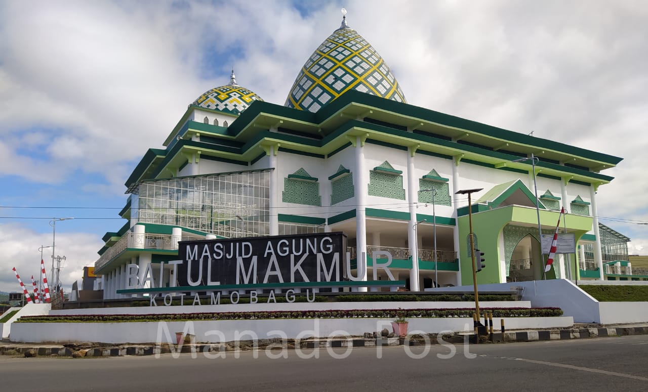 Masjid Agung Baitul Makmur Kotamobagu. Foto: yusuf/MP