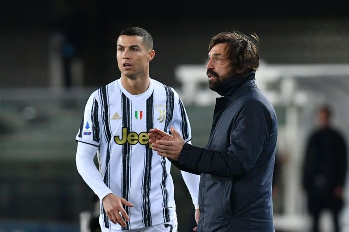 Cristiano Ronaldo dan Andrea Pirlo (istimewa)