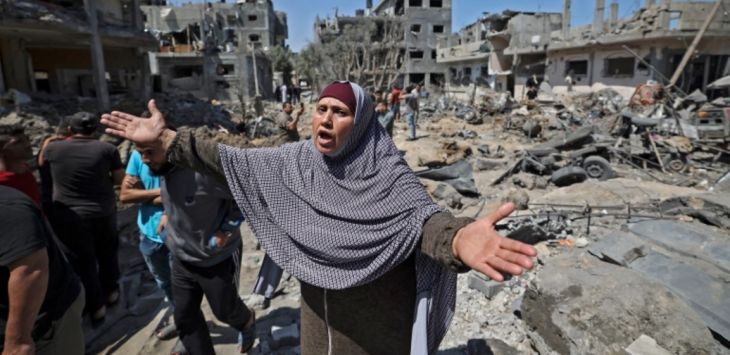 Warga Palestina di Jalur Gaza yang dijadikan tameng manusia oleh Hamas