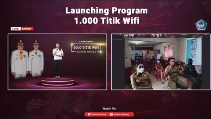 Launching program 1000 titik wifi di Bitung