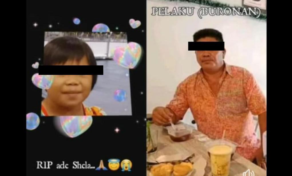 Tangkapan layar foto terduga pelaku bocah asal Koha yang diunggah netizen di media sosial.