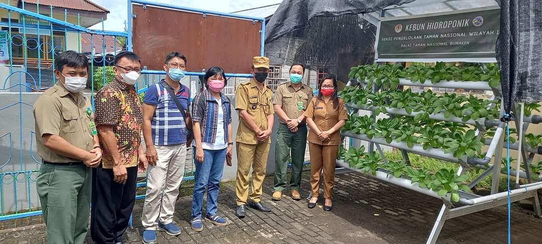 Pelatihan Hidroponik yang dilakukan seksi pengelolaan Taman Nasional Wilayah II bagi sejumlah desa di Tatapaan.