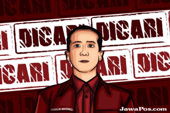 Ilustrasi Harun Masiku (dok Jawa Pos)