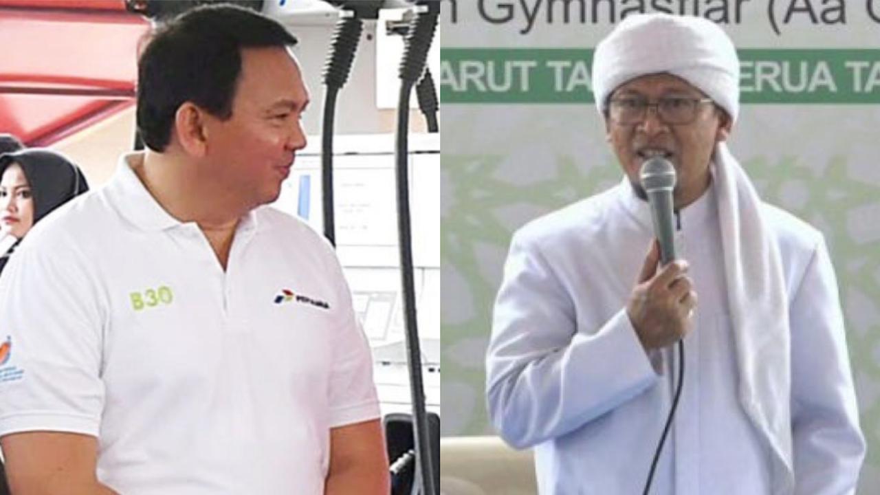 Basuki Tjahaja Purnama alias Ahok dan Ustaz Abdullah Gymnastiar alias Aa Gym.