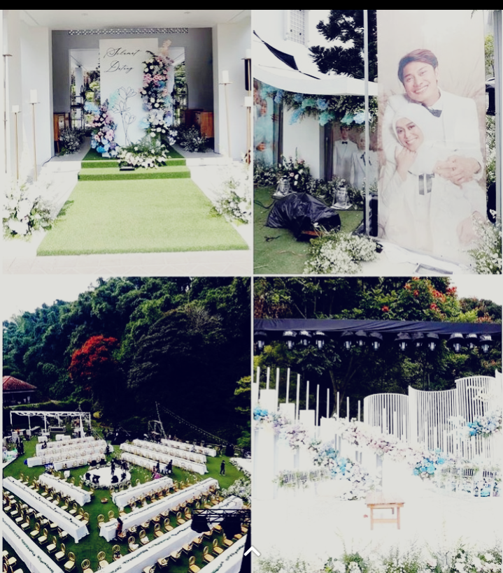 Konsep dekorasi lamaran Lesti Kejora dan Rizky Billar