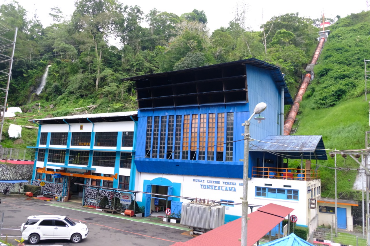Kondisi PLTA Tonsealama yang terletak di Tondano Utara, Kabupaten Minahasa, menjadi Pembangkit Listrik Tertua di Sulawesi.