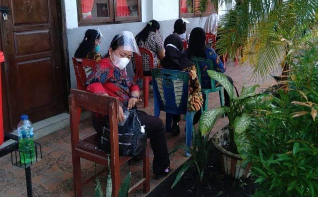 Proses tes wawancara THL di Bitung yang dilakukan awal Juni lalu.