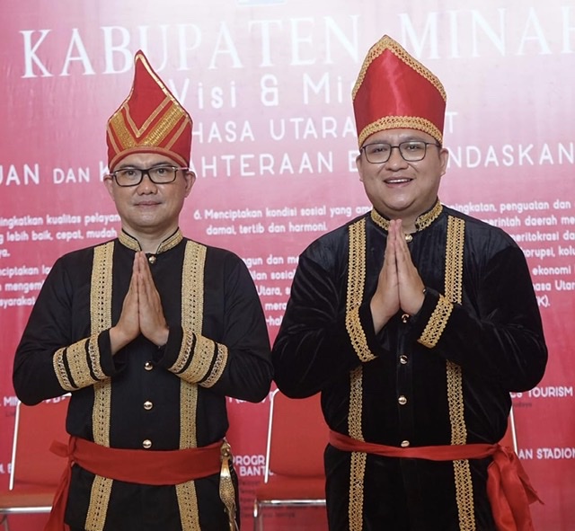 Bupati Joune Ganda dan Wakil Bupati Kevin W Lotulung.