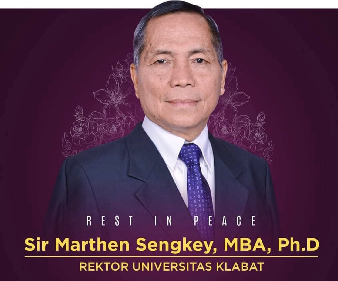 Almarhum Rektor Unklab Marthen Sengkey MBA PhD
