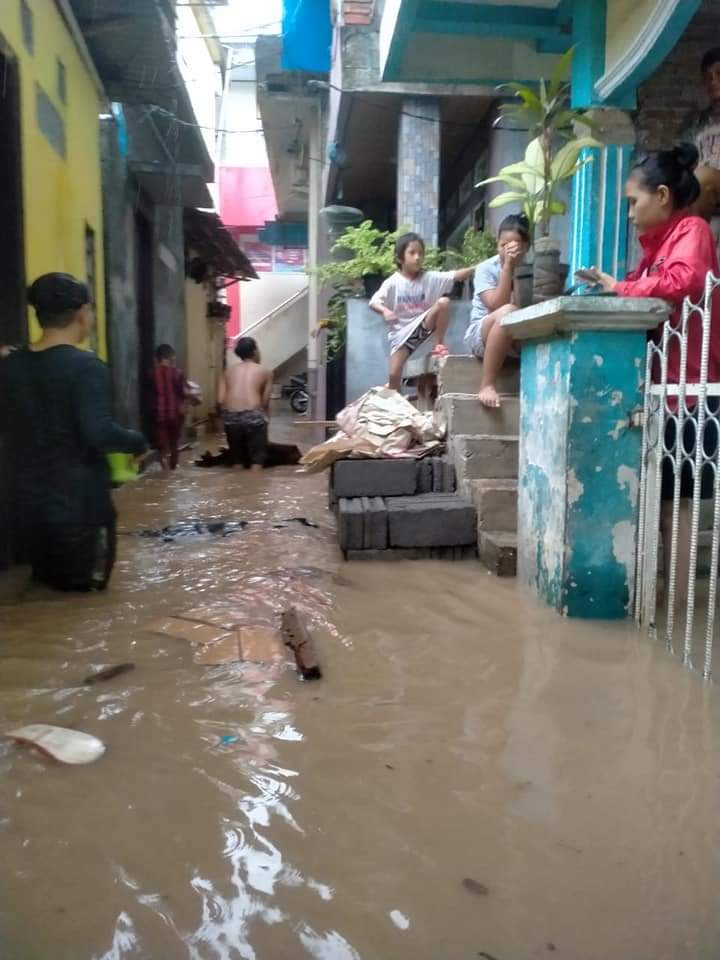 Lokasi banjir (16/7) di Kelurahan Komo Luar.