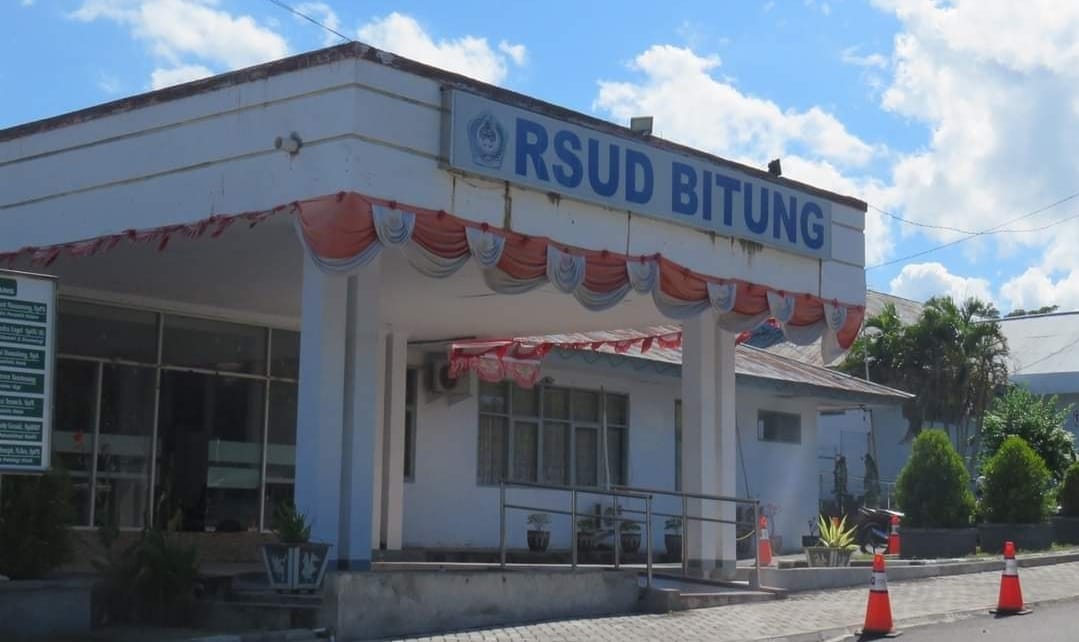 RSUD Bitung di Kelurahan Manembo-nembo, Kecamatan Matuari, Kota Bitung.
