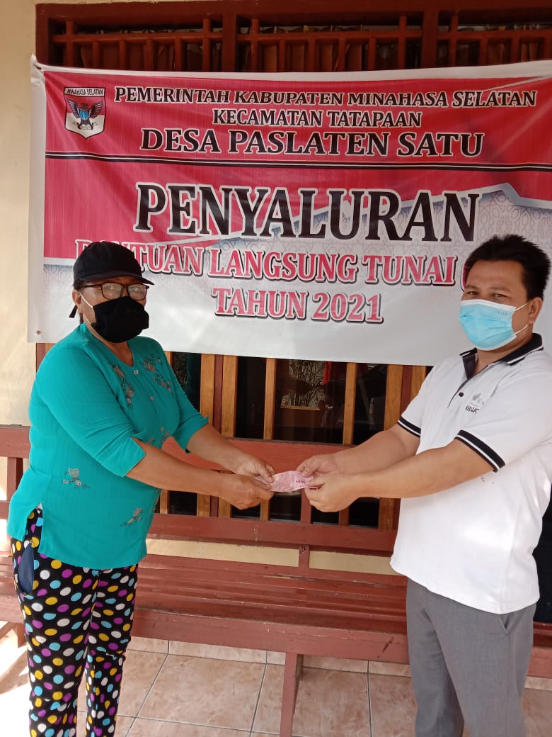 Pemdes Paslaten menyalurkan BLT bulan ke lima kepada 103 KPM. Dengan ini juga tuntas pelaksanaan penyaluran BLT untuk penggunaan Dana Desa tahap pertama.