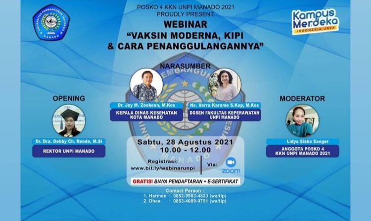 INFORMATIF: Selebaran informasi webinar yang akan dilaksanakan UNPI.