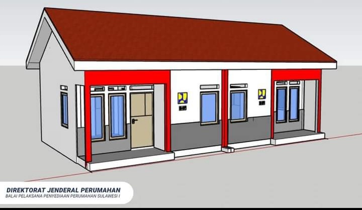 Gambaran Pembangunan rumah khusus  (Rusus) di Desa Tabilaa, Kecamatan Bolaang Uki Kabupaten Bolaang Mongondow Selatan (Bolsel).