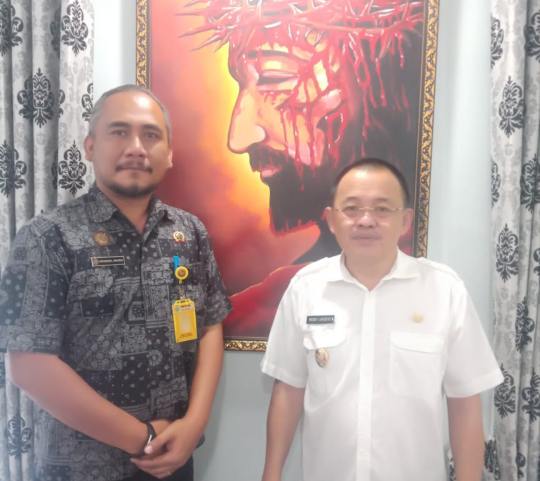 SOLID: Wenddel Maseo bersama Wakil Wali Kota Tomohon Wenny Lumentut SE. Dok istimewa.