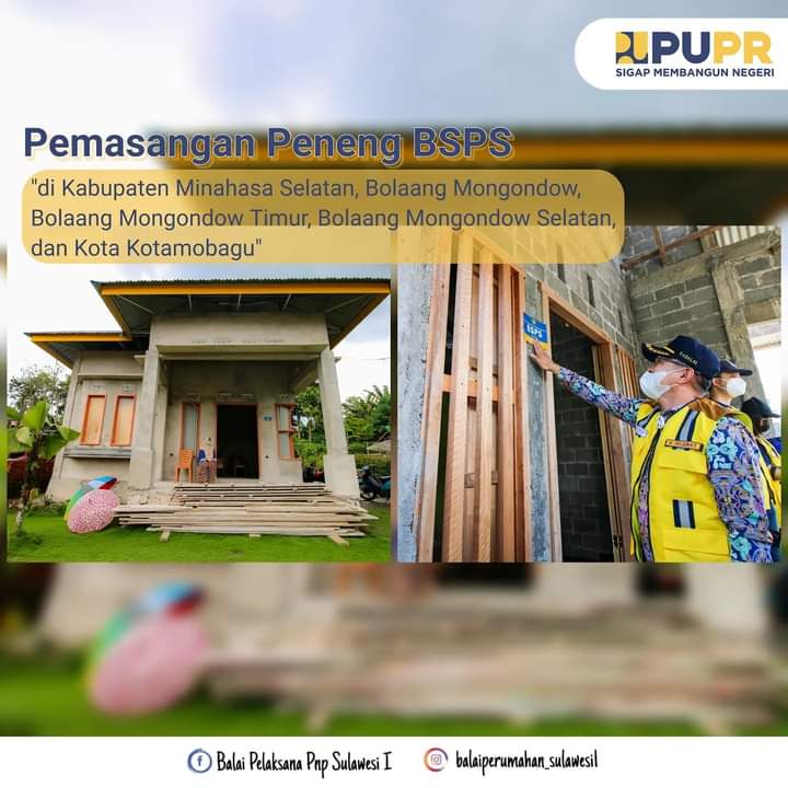 LAYAK HUNI : Kepala BP2P Hujurat Lohy saat melakukan peneng BSPS pada salah satu penerima bantuan bedah rumah.
