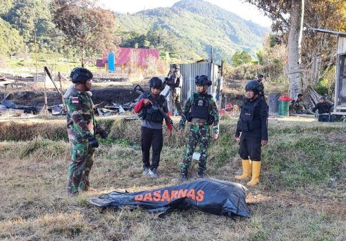 Jenazah suster Gabriella Melani yang ditembak KKB. (dok TNI AD)