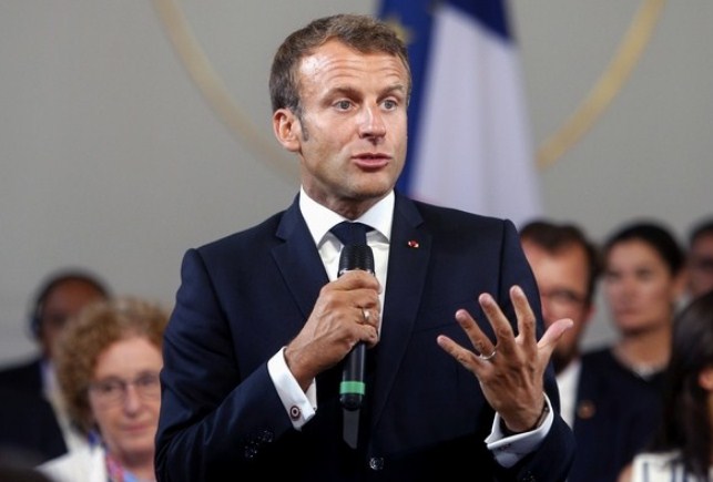 Presiden Prancis Emmanuel Macron. (Michel Spingler / POOL / AFP)