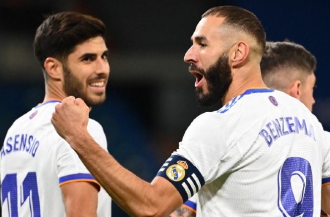 Real Madrid menang besar 6-1 atas Real Mallorca,(Gabriel Bouys/AFP/Antara