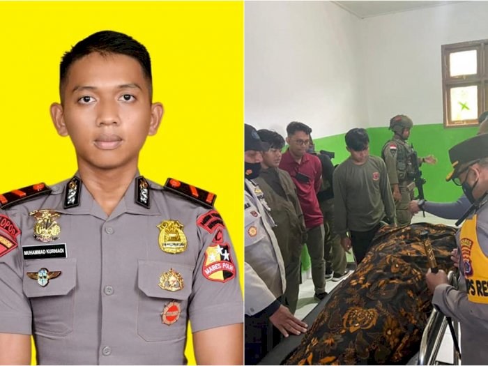 Anggota Brimob Bharada Muhammad Kurniadi yang tergabung dalam Satgas Nemangkawi, gugur.